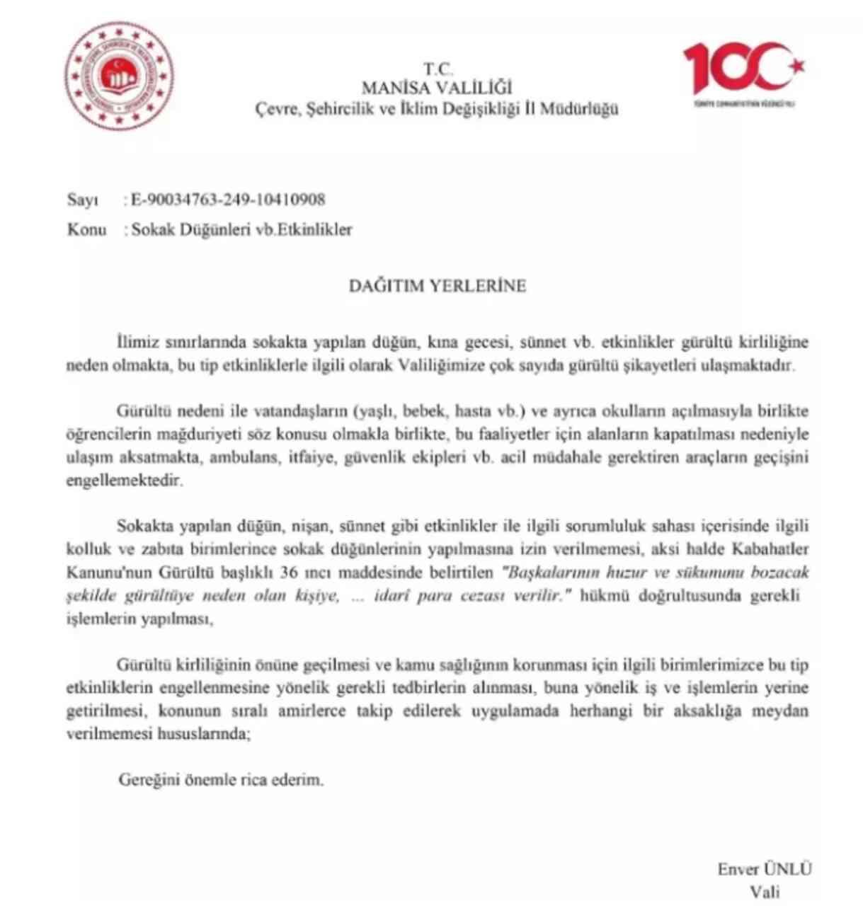 Manisa'da sokak düğünleri yasak mı? Sokak düğünleri saat kaça kadar 2024?