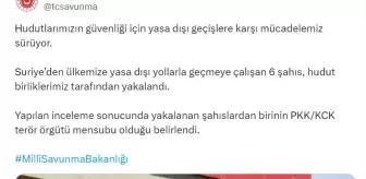 Suriye'den Türkiye'ye Geçmeye Çalışan 6 Kişi Yakalandı