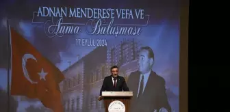 Cumhurbaşkanı Yardımcısı Cevdet Yılmaz, Adnan Menderes Anma Programına Katıldı