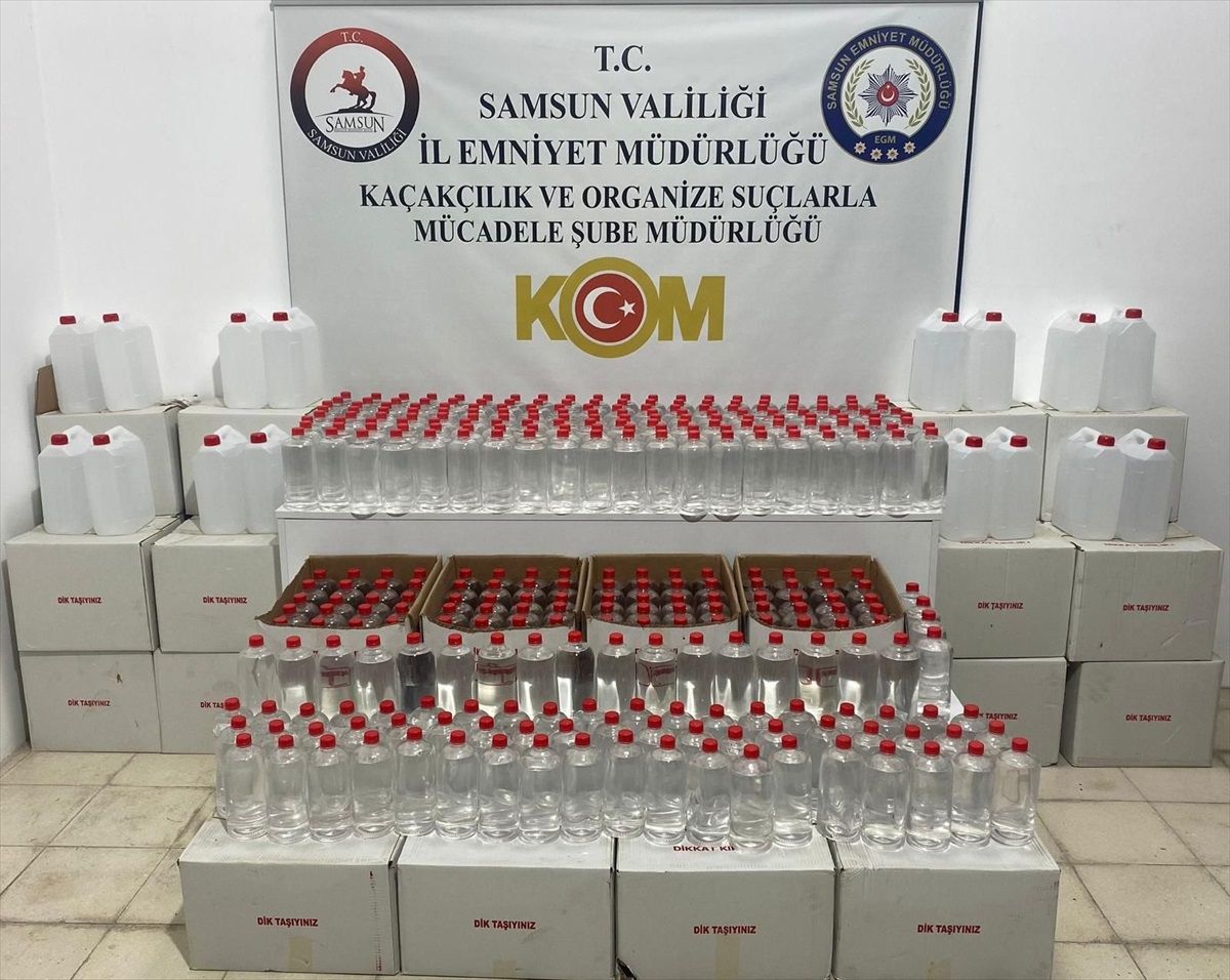 Samsun'da Kaçak Alkol Operasyonu: 1 Gözaltı
