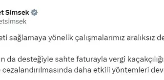 Bakan Şimşek: Yapay Zeka ile Vergi Kaçakçılığına Karşı Yeni Önlemler