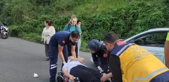 Zonguldak'ta Bisikletli Çocuğa Araç Çarptı: Dişi Otomobil Üzerinde Kaldı