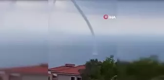 Hatay'da Akdeniz'de Hortum Oluştu