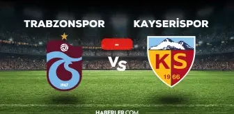 Trabzonspor Kayserispor maçı kaç kaç, bitti mi? MAÇ SONUCU! Trabzonspor Kayserispor golleri kim attı, canlı maç anlatımı!