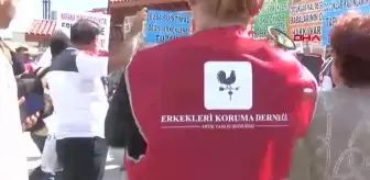 Erkek Hakları İçin Aile Bakanlığı Önünde Eylem