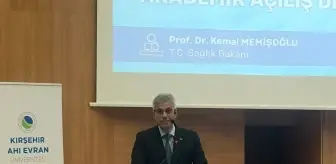 Sağlık Bakanı Memişoğlu, Kırşehir Ahi Evran Üniversitesi'nde Akademik Açılış Dersi'ne Katıldı