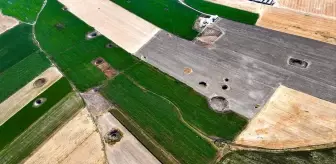 Konya Ovası'nda 24 obruk tek fotoğraf karesine sığdı