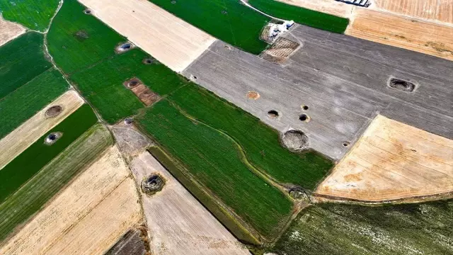 In the Konya Plain, 24 sinkholes fit into a single photograph.