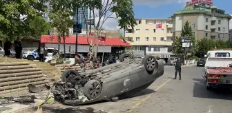 Maltepe'de otomobil takla attı, sürücü hastaneye kaldırıldı