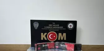 Siirt'te Gümrük Kaçağı Sigara Operasyonu: 1180 Paket Ele Geçirildi