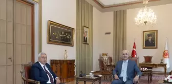 TBMM Başkanı Numan Kurtulmuş TESK Genel Başkanı Bendevi Palandöken'i Kabul Etti