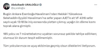 Ulaştırma Bakanı Uraloğlu'ndan Havalimanı Olayı Açıklaması