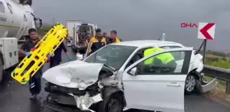 Bolu Otoyolu'nda Zincirleme Trafik Kazası: 3 Yaralı