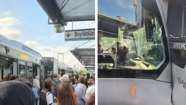 What is happening to these metro buses? Second accident in one day: There are injured people.