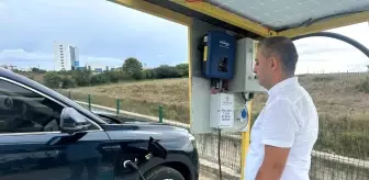 Sinop'ta Güneş Enerjisi ile Elektrikli Araç Şarj İstasyonu Kuruldu