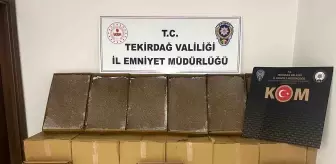 Tekirdağ'da Durdurulan Araçta 200 Bin Doldurulmuş Makaron Ele Geçirildi