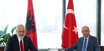 Cumhurbaşkanı Erdoğan, New York'ta Arnavutluk Başbakanı Edi Rama'yı kabul etti