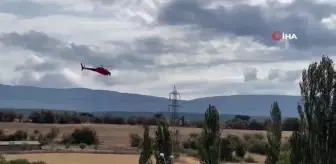 Domaniç'te İnemeyen Helikopter Heyecan Yarattı