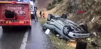 Eğirdir'de Takla Attı, Yaralı Yok