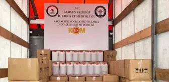 Samsun'da Kaçak Alkol Operasyonu: 2 Ton 40 Litre Etil Alkol Ele Geçirildi