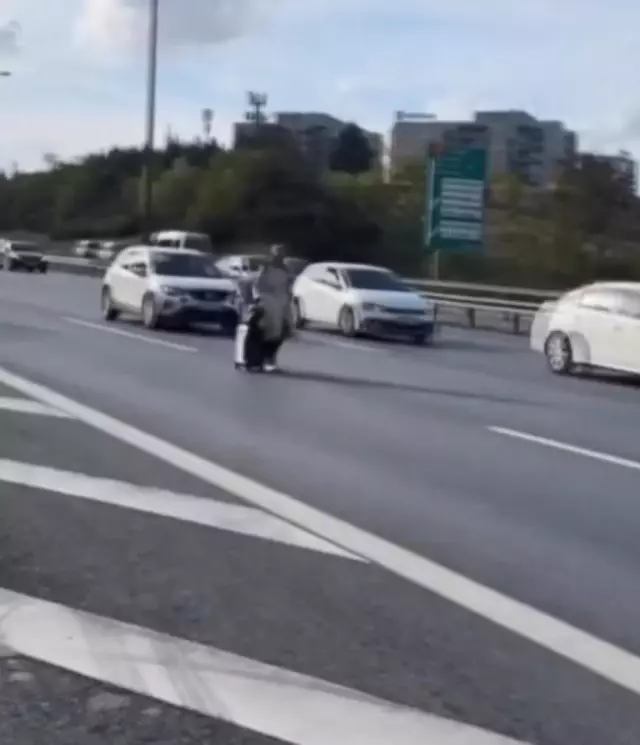 The woman walking on the TEM Highway defied death.