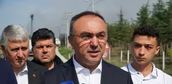 Tekirdağ'da Yapı Kimyasalları Fabrikasında Yangın Kontrol Altına Alındı