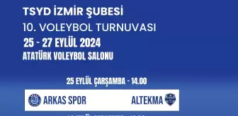 İzmir'de 10. TSYD Voleybol Turnuvası Başlıyor