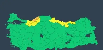 AFAD'dan Bartın ve Zonguldak'a Turuncu, Diğer İllere Sarı Yağış Uyarısı