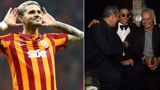 Nusret, who shared a photo with Ali Koç and Mourinho, received an unprecedented comment from Icardi.