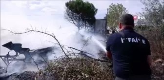 Edirne'de Bahçede Yakılan Çöpler Yangına Neden Oldu