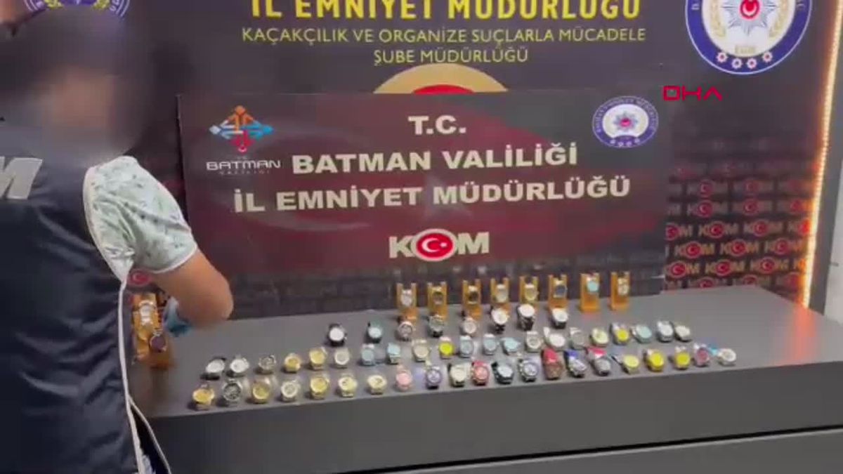 Batman'da 62 Kaçak Saat Ele Geçirildi