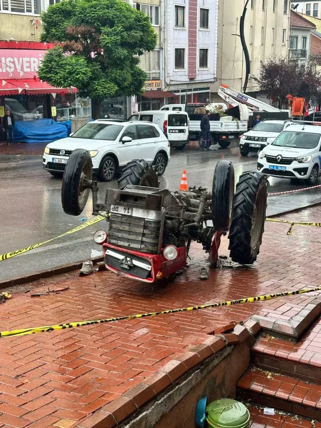 Tractor Overturned in Bolu: Driver Lost His Life