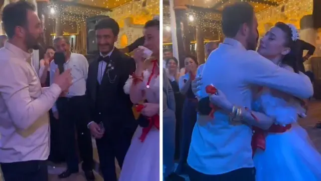 The gift he gave to his sister-in-law at her wedding ceremony made a big impression.