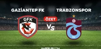 Gaziantep FK Trabzonspor maç özeti ve golleri izle! (VİDEO) Gaziantep FK TS geniş özeti! Golleri kim attı, maç kaç kaç bitti?