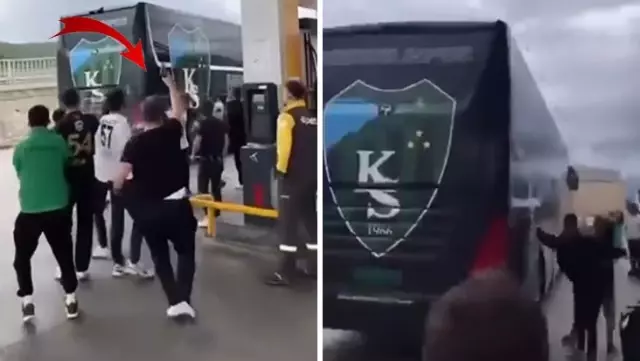 They ran after the bus with a gun! Armed attack attempt on Kocaelispor.