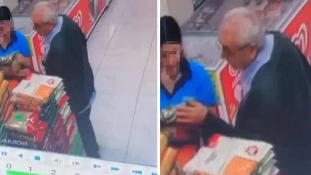 A girl, who is the same age as his granddaughter, was harassed in a chain store! Those moments were captured on camera.