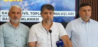 Batman'da Sivil Toplum Kuruluşlarından İsrail Saldırılarına Tepki