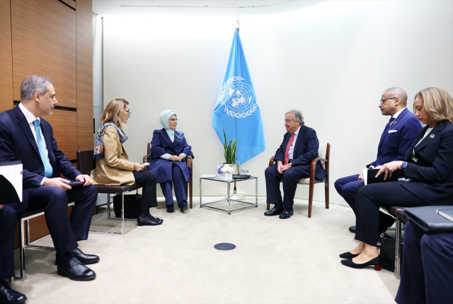 Emine Erdoğan met with Guterres: The agenda was zero waste and the climate crisis