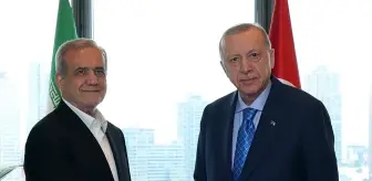 Erdoğan, BM Genel Kurulu İçin New York'ta İran Cumhurbaşkanı ile Görüştü