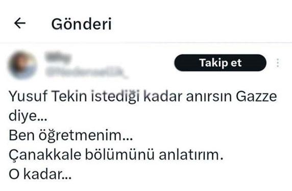 'İstediği kadar anırsın' dedi sonra özür diledi! Tekin, o mesaja bakın ne cevap verdi