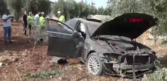 Kilis'te Takla Atan Otomobilin Sürücüsü Yaralanmadan Kurtuldu