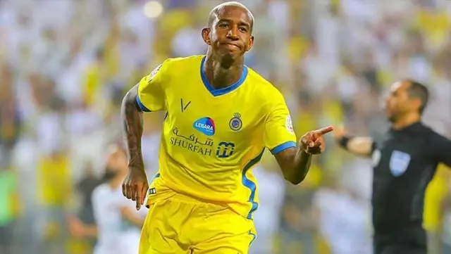 Fans have lit the fire! Anderson Talisca chants at the Super League giant.