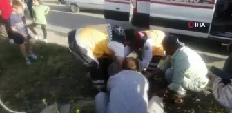 Isparta'da Otomobil ile Motosiklet Çarpıştı, 1 Kişi Ağır Yaralı