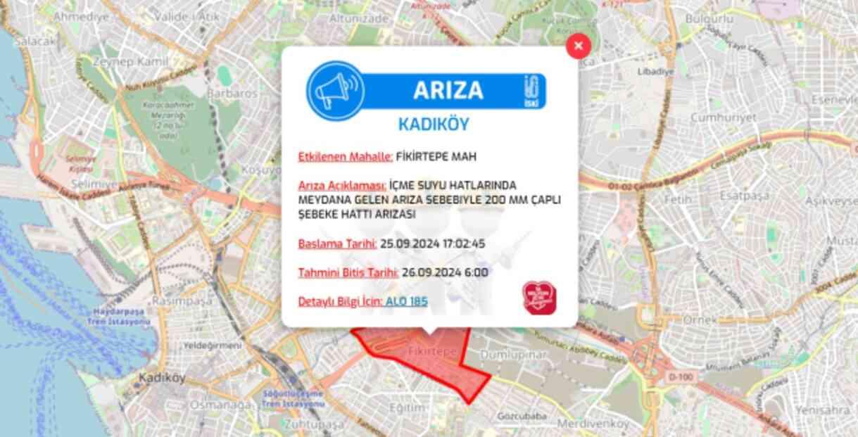 İstanbul İSKİ su kesintisi! 25-26 Eylül Sultangazi, Kemerburgaz, Esenyurt, Pendik su kesintisi listesi! Sular kesintisi ne zaman bitecek?