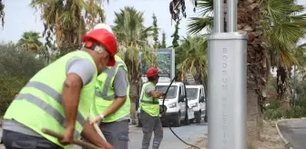 Bodrum Turgutreis Mahallesi'nde Aydınlatma Çalışmaları Devam Ediyor