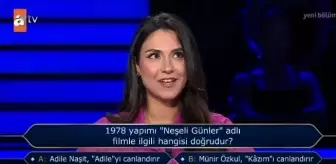 1978 yapımı 'Neşeli Günler'adlı filmle ilgili hangisi doğrudur? Adile Naşit limon mu sirke mi?