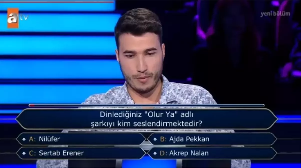 Dinlediğiniz 'Olur Ya' adlı şarkıyı kim seslendirmektedir? Kim Milyoner Olmak İster 27 Eylül sorusu cevabı nedir?