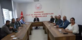 Hakkari'de Aile ve Sosyal Hizmetler Müdürü Projeleri Değerlendirdi