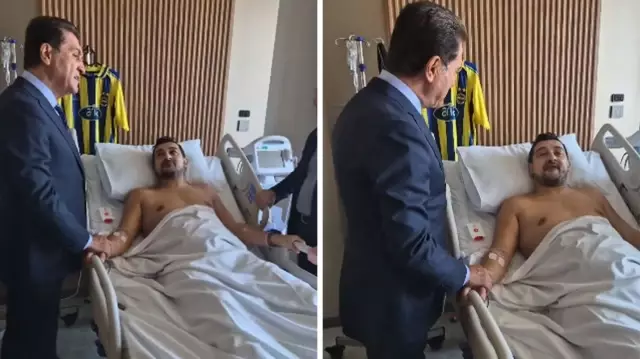 Mustafa Sarıgül visited Serhat Akın, who was attacked in a shooting, at the hospital.