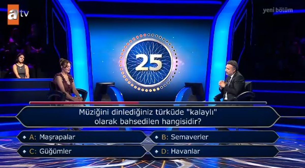 Müziğini dinlediğiniz türküde 'kalaylı' olarak bahsedilen hangisidir? Kim Milyoner Olmak İster 27 Eylül sorusu cevabı nedir?
